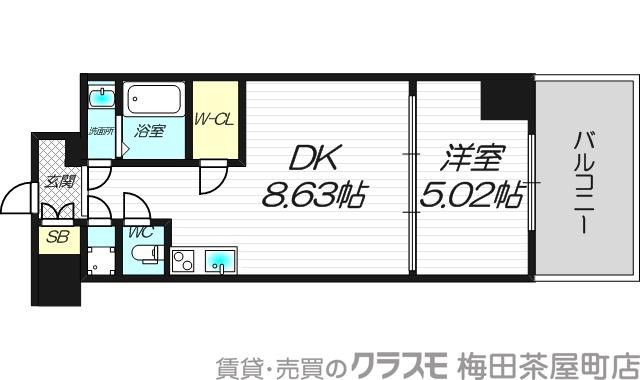 宮原の完工年月（2009年1月）築の賃貸マンションの間取り
