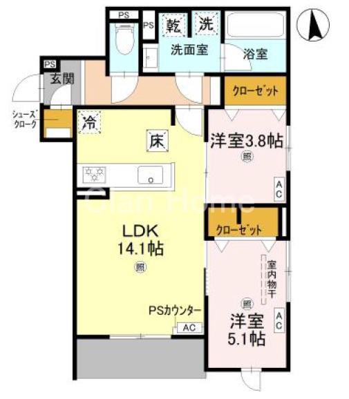 TORISIA緑橋の間取り