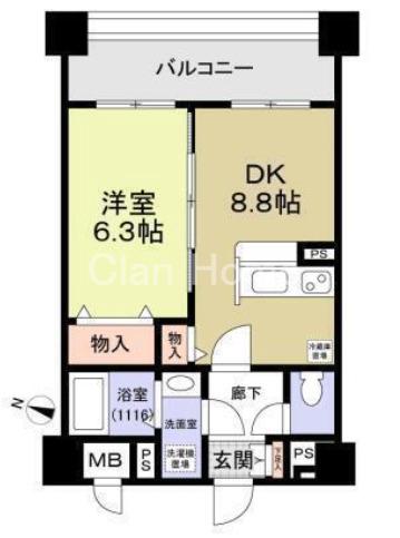 リヴェール楠根の間取り