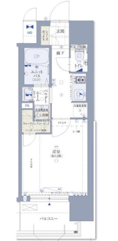 ジアコスモ京橋アクアの間取り
