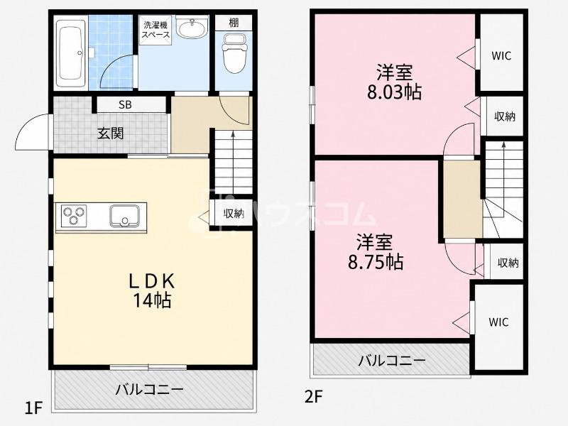 Le Bonheur上野口の間取り