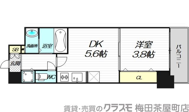 ラクラス本町東の間取り