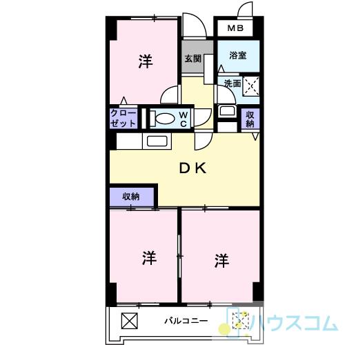 エストソレイユの間取り