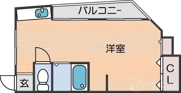 南津守の完工年月（1973年1月）築の賃貸マンションの間取り