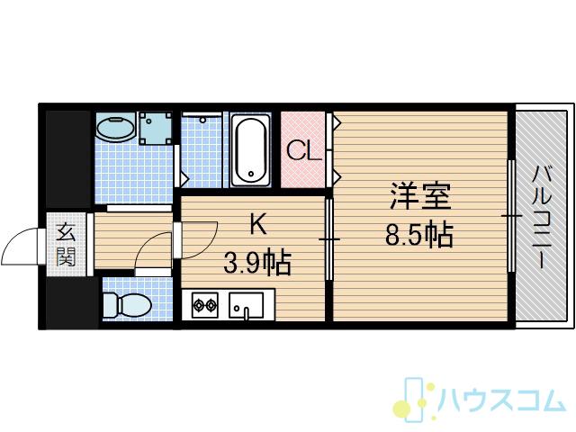 アンプルールクラージュ別府の間取り