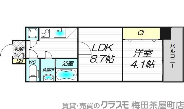 SERENiTE本町エコートの間取り