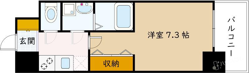 新高の完工年月（2021年5月）築の賃貸マンションの間取り