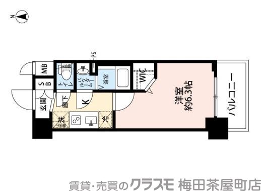 ファステート江坂ランウェイの間取り