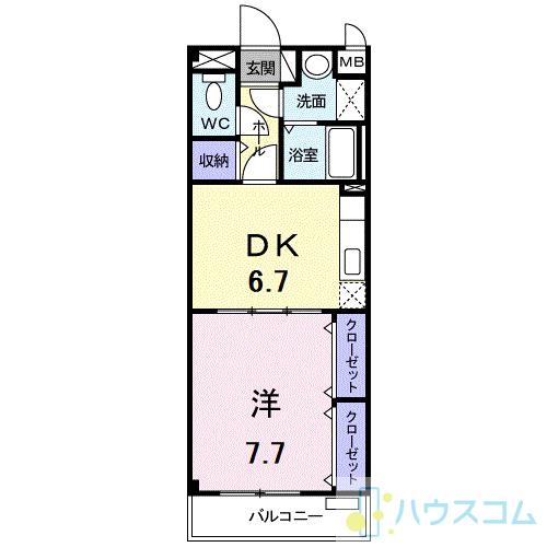 ＳｕｎＣｌａｉｒＹｏｓｈｉｎｏの間取り