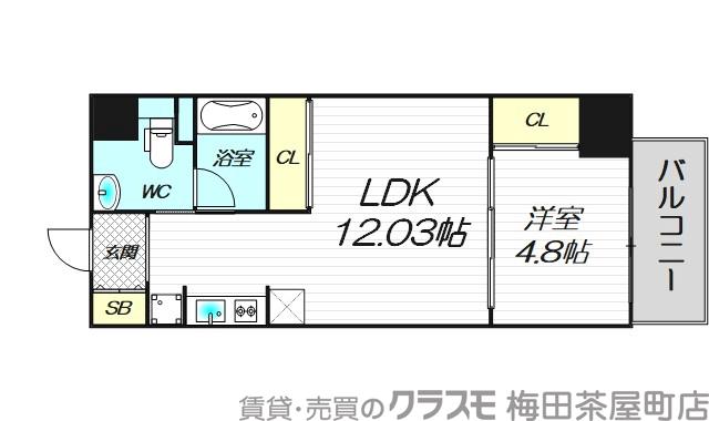Uresidence Temmabashiの間取り