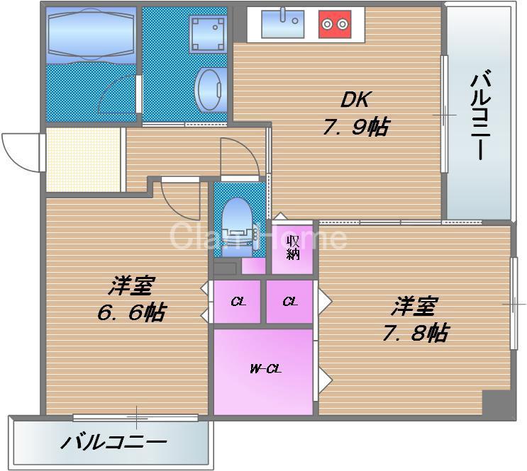 パレプランドールの間取り