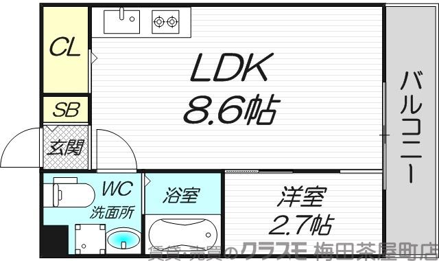コスモクレスト柴島の間取り