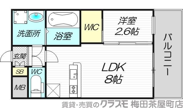 セレニテ新大阪ミラク壱番館の間取り
