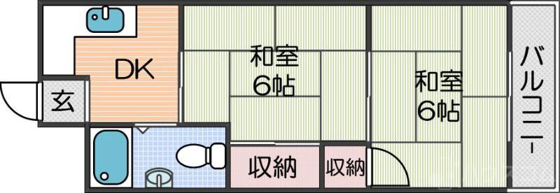 メゾン阪南の間取り