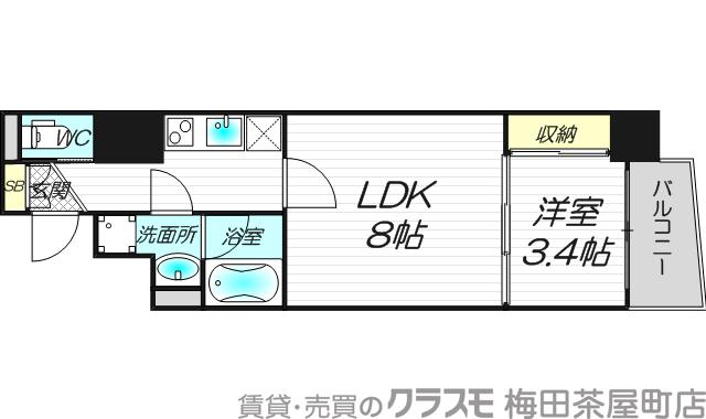 APRILE南森町の間取り
