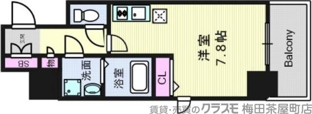 BPRレジデンス江坂の間取り