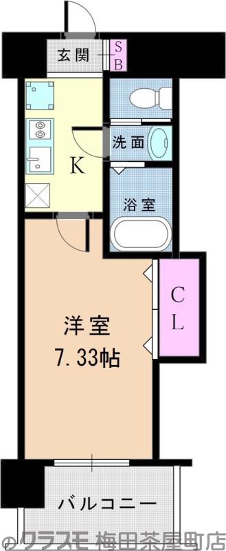 Luxe新大阪SOUTHの間取り