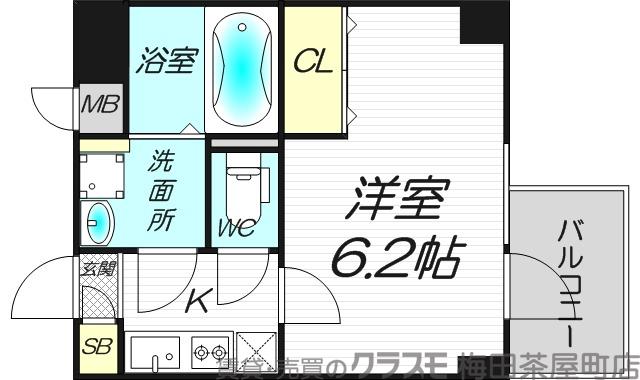 S-RESIDENCE新大阪Rishの間取り