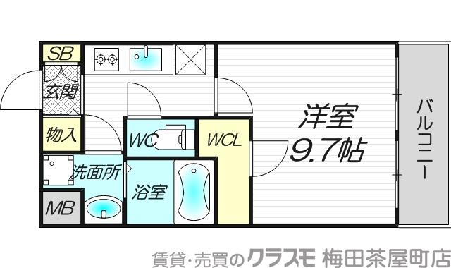 スプランディッド新大阪DUEの間取り