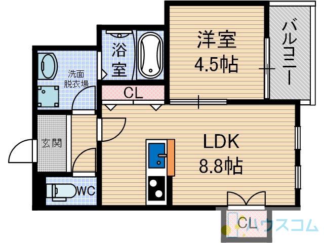 ソル・ヴィヴェール五十鈴の間取り