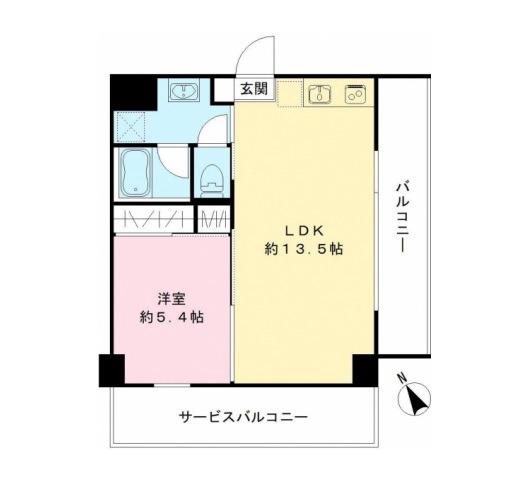 栄橋町の完工年月（2006年2月）築の賃貸マンションの間取り