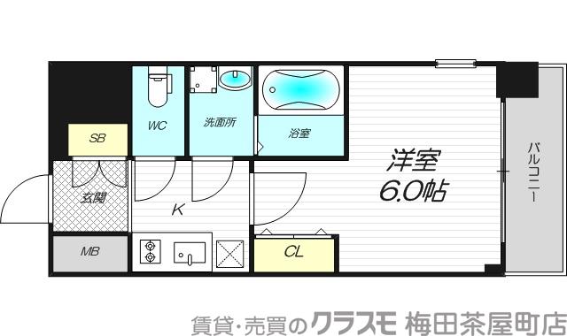 エスリードレジデンス新大阪プライムの間取り