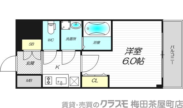 エスリードレジデンス新大阪プライムの間取り