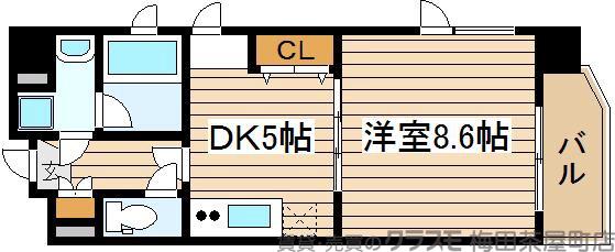 天満泉マンションの間取り