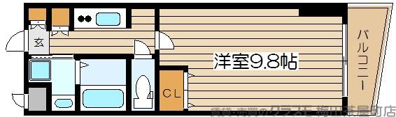 カスタリア新梅田の間取り