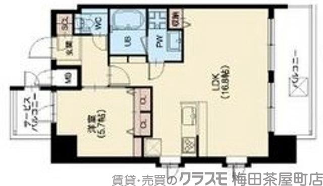 スプランディッド十三本町の間取り