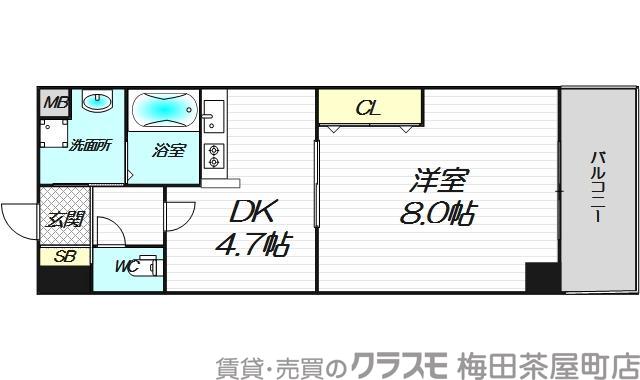 ブランクレール谷町の間取り