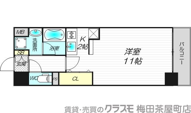ブランクレール谷町の間取り