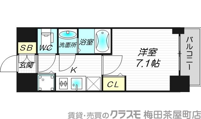 天神西町の完工年月（2018年1月）築の賃貸マンションの間取り