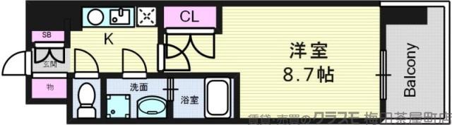 南吹田の完工年月（2009年1月）築の賃貸マンションの間取り