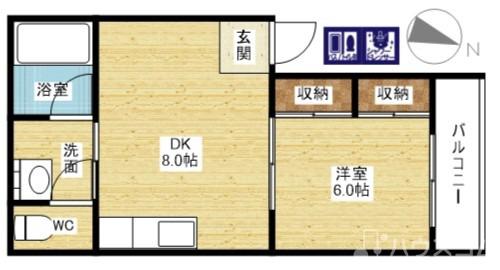 クオーレ神崎川の間取り