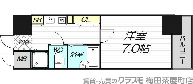 プレサンス中之島公園南の間取り