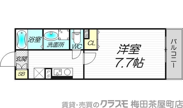 パセオ十三東の間取り