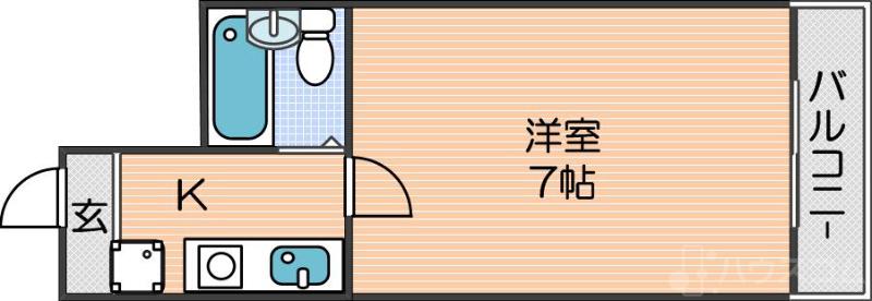 東粉浜一番館の間取り