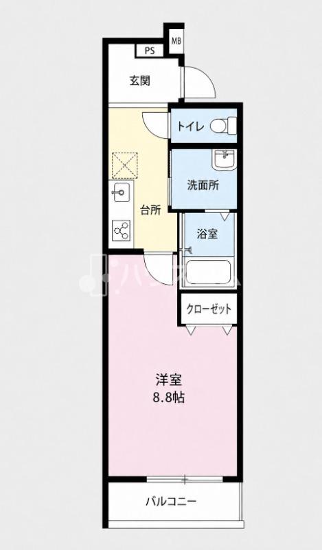 フジパレス忍ヶ丘Ⅱ番館の間取り