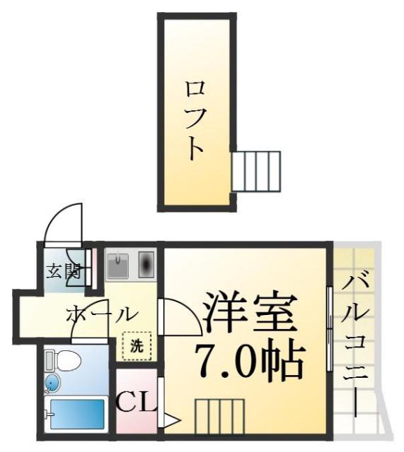 キャンパス須磨離宮の間取り