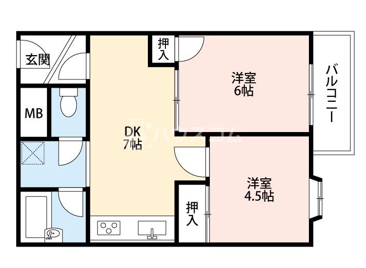 ウエストプラザの間取り