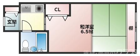 ステュディオ新御堂の間取り