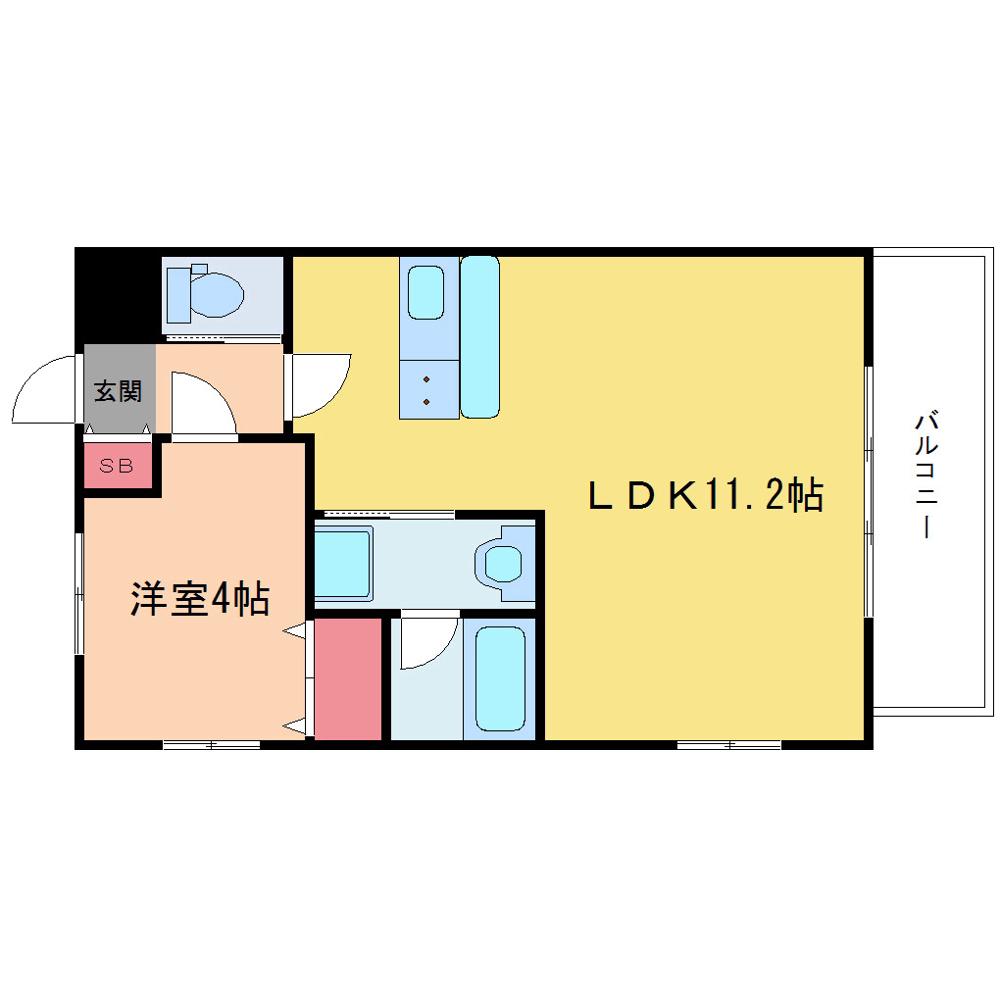 CITY SPIRE西中島の間取り