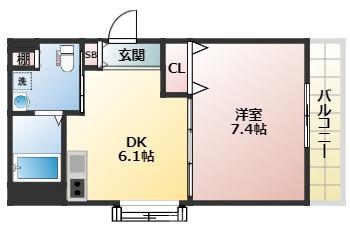 十三東の完工年月（2005年3月）築の賃貸マンションの間取り