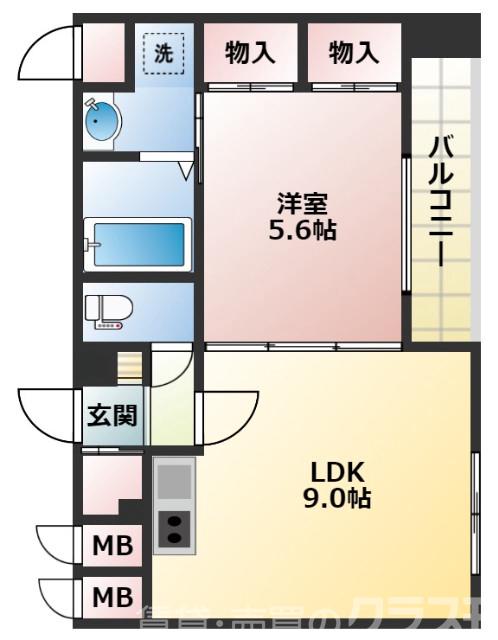 服部西町の完工年月（2008年4月）築の賃貸マンションの間取り
