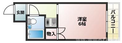 三国本町の完工年月（1987年9月）築の賃貸マンションの間取り