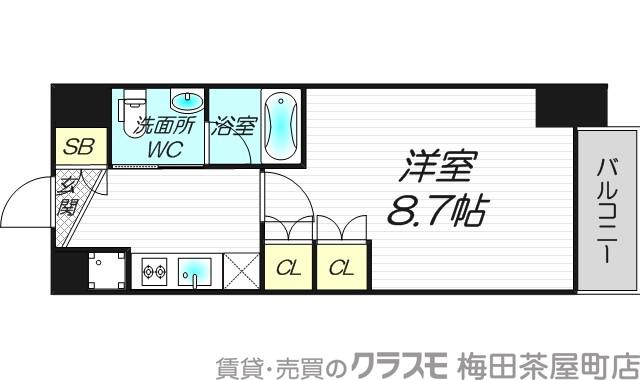 コンフォリア北浜の間取り