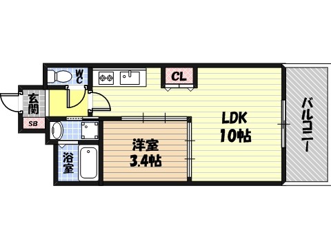 セレニテ京橋クレアの間取り
