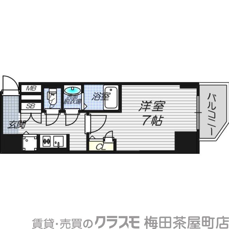スワンズシティ大手前ソレイユの間取り