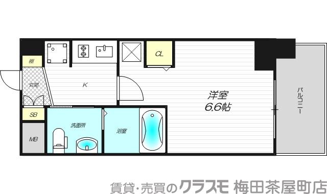 エステムコート新大阪IXグランブライトの間取り